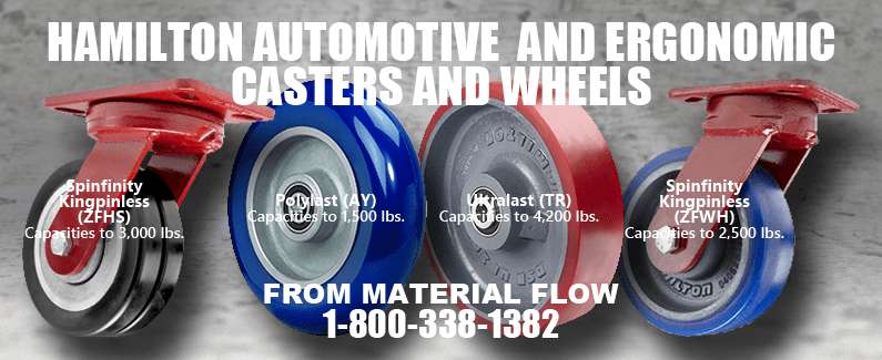 Hamilton automotive and ergonomic casters and wheels from Material Flow